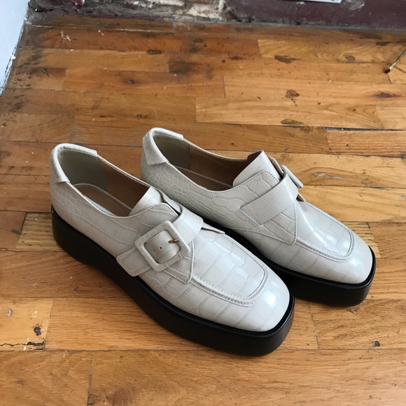 Maryam Nassir Zadeh Shoes - Reike Nen chunky platform loafers in cream